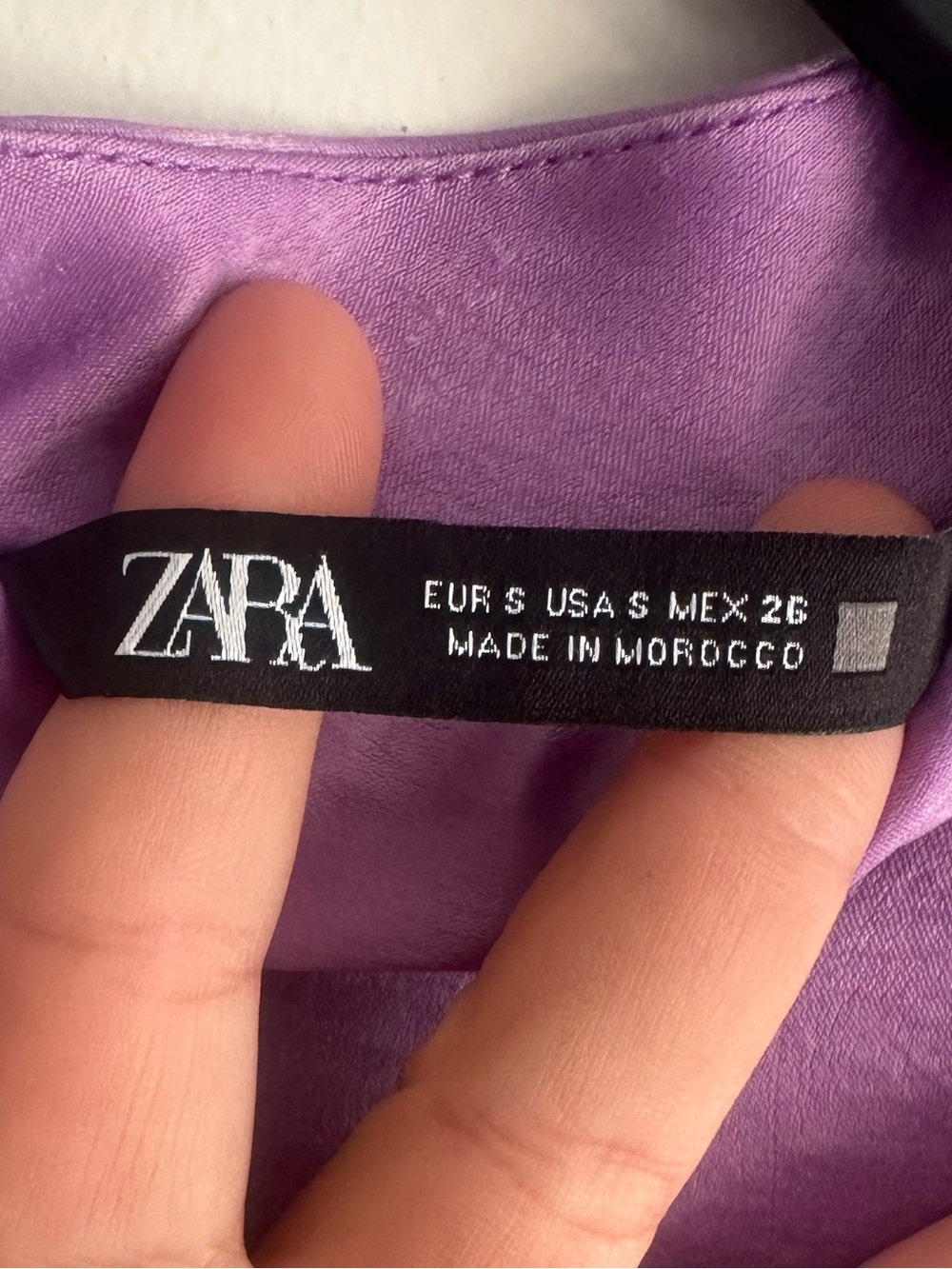 Zara Purple Long Sleeve Mini Dress - Picture 11 of 14